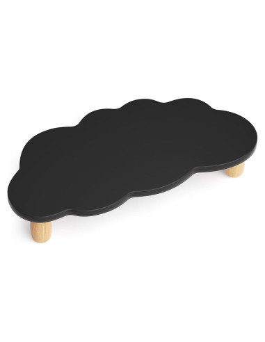 Soporte para Monitor AFOOYO de Madera Nube Negro - Organizador Multiusos