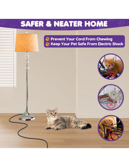 Protector de Cable Flexible 2.0m Negro - UO-Single Cord Protector Protector de Cable Flexible 2.0m Negro - UO-Single Cord Protector