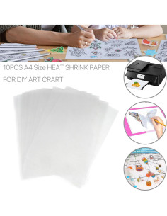 Hoja Termocontraíble A4 SUEIANNMN 10 PCS Semitransparente 2