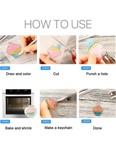 Hoja Termocontraíble A4 SUEIANNMN 10 PCS Semitransparente