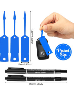 Etiquetas de Llave de Coche Woanger 2000 Piezas Azul 2