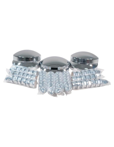 Juego de Cubiertas de Rueda Mytee Products Cromo Acero 22.5"