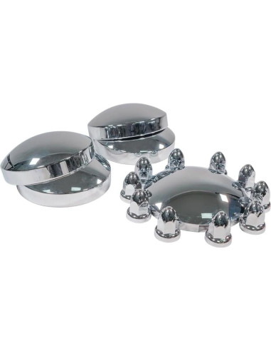 Juego de Cubiertas de Rueda Mytee Products Cromo Acero 22.5"