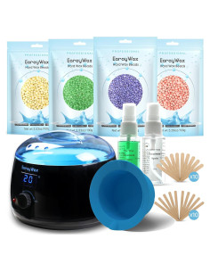 Kit de Depilación con Cera Dura Earaywax - Calentador Digital 16oz