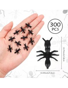 300 Hormigas de Plástico Realistas HFATMOS para Halloween 2