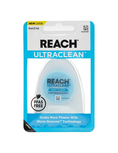 Hilo Dental Encerado REACH Ultraclean Menta 27.43 m