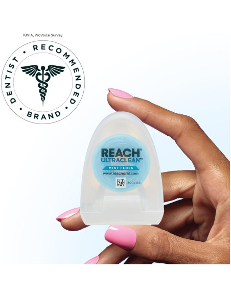 Hilo Dental Encerado REACH Ultraclean Menta 27.43 m