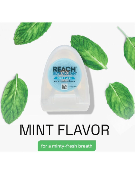 Hilo Dental Encerado REACH Ultraclean Menta 27.43 m
