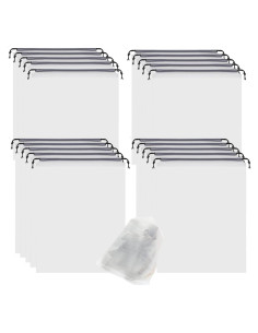 20 Bolsas Transparentes para Zapatos de Viaje 40x30 cm