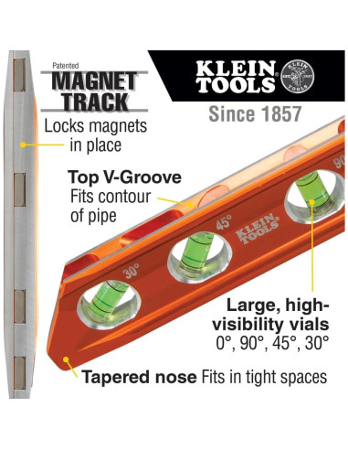 Destripador de Cables Klein Tools + Nivel Magnético 15.88 cm