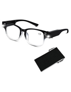 Gafas de lectura DUANMEI con luz LED +100 unisex