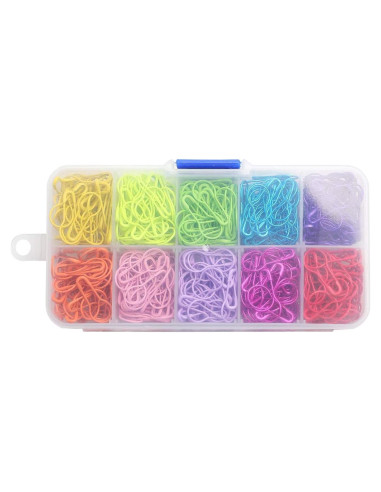 Marcadores de Puntos de Tejido LERFEY 500pcs Metal Coloridos