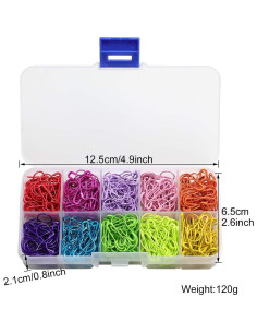 Marcadores de Puntos de Tejido LERFEY 500pcs Metal Coloridos 2