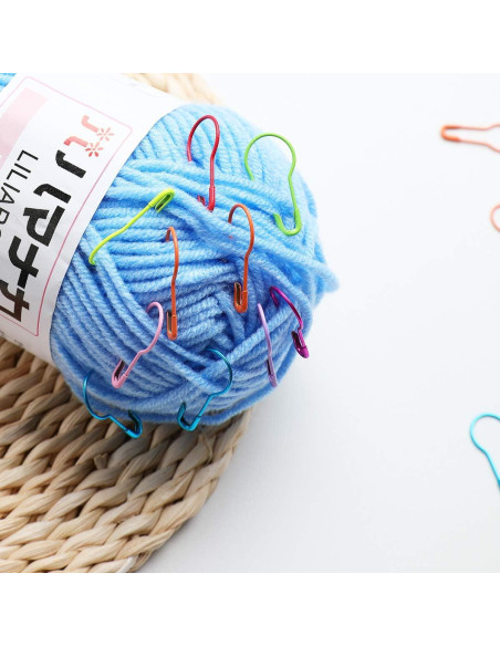 Marcadores de Puntos de Tejido LERFEY 500pcs Metal Coloridos