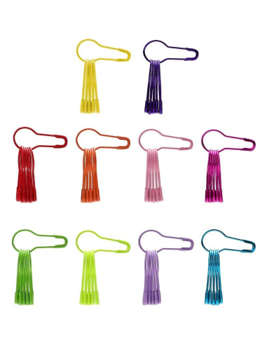 Marcadores de Puntos de Tejido LERFEY 500pcs Metal Coloridos