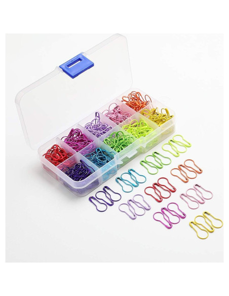 Marcadores de Puntos de Tejido LERFEY 500pcs Metal Coloridos