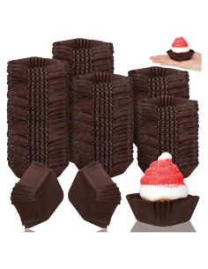 Forros de Cupcake Desechables Tanlade 350 Pcs Café 4.5 cm