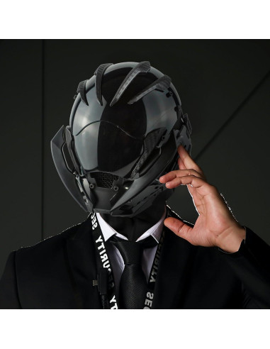 Casco de Máscara Punk Gótica Ajustable para Adultos - FDS847FRS5
