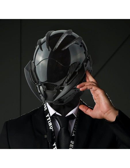 Casco de Máscara Punk Gótica Ajustable para Adultos - FDS847FRS5