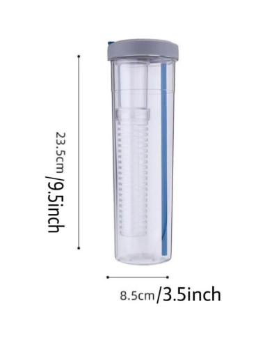 Botella de Agua Deportiva LFRNZS 30oz Rosa con Infusor