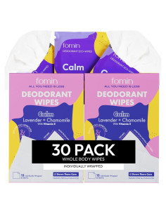 Toallitas Desodorantes FOMIN Mini Viaje 30 Unidades Lavanda