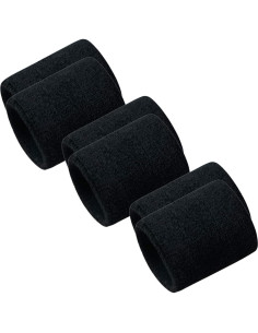 Banda de Muñeca Oureamod Negra 3 Paquete para Deportes 2
