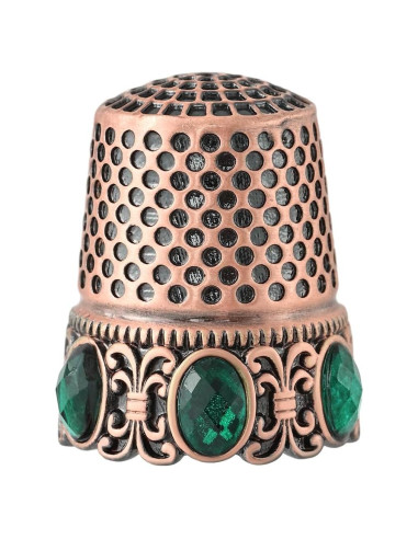 Dedal Vintage Cobre Rojo Flrhsjx para Coser y Manualidades