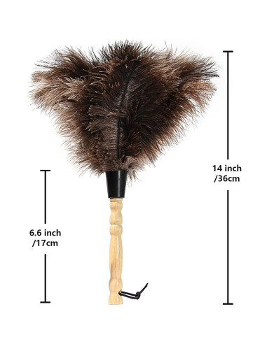 Plumero de Plumas de Avestruz iHUFeather 35.56 cm Ecológico
