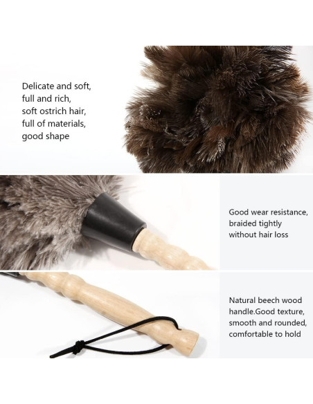 Plumero de Plumas de Avestruz iHUFeather 35.56 cm Ecológico