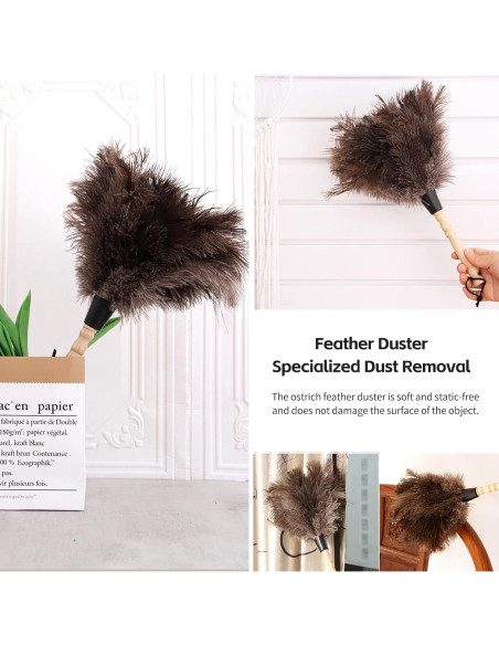 Plumero de Plumas de Avestruz iHUFeather 35.56 cm Ecológico