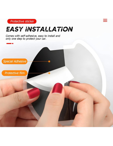 4 Calcomanías para Manijas de Puerta BELOMI - Protección TPU