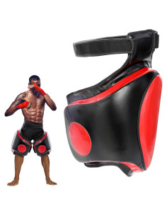Protector de Muslo RUBAPOSM hutui/30 Ajustable para Kickboxing