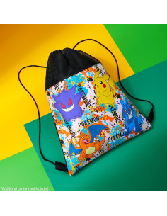 Mochila de Cuerda Pokemon Pikachu para Niños 43.9x35.6cm 2