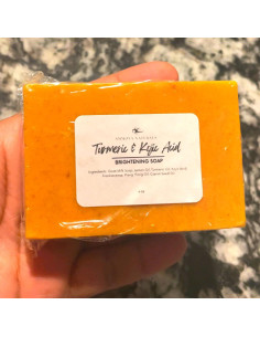 Jabón Aclarador de Piel Natural Cúrcuma y Kojic 2 Paquete 2