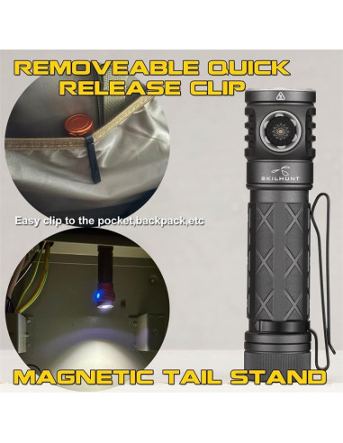 Linterna LED Recargable SKILHUNT EC200 2250 Lúmenes USB-C