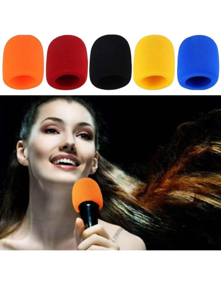 Funda de micrófono espuma alta densidad - Paquete de 5 unidades