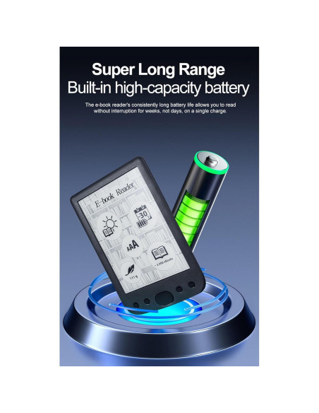 Lector ePaper BK6025 6" con Funda Protectora y 32GB