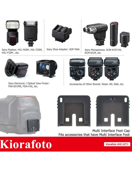 Cubierta de Zapata Caliente Kiorafoto para Cámaras Sony MI