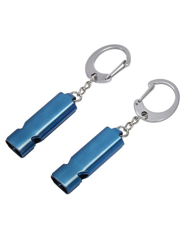 Silbato de Supervivencia AINOORA Acero Inoxidable 2 Piezas