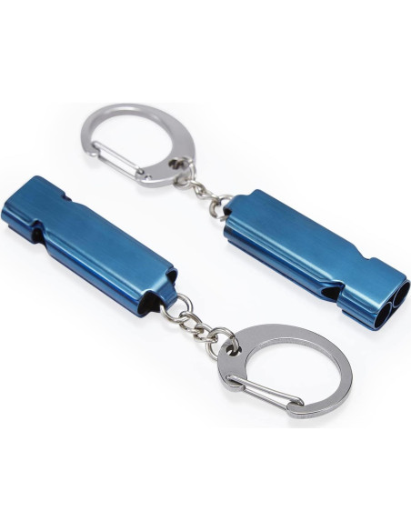 Silbato de Supervivencia AINOORA Acero Inoxidable 2 Piezas Silbato de Supervivencia AINOORA Acero Inoxidable 2 Piezas