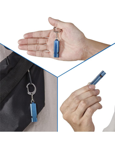 Silbato de Supervivencia AINOORA Acero Inoxidable 2 Piezas