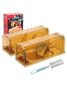 Trampas Humanas para Ratones PATTLER - 2 Piezas Grandes Naranja