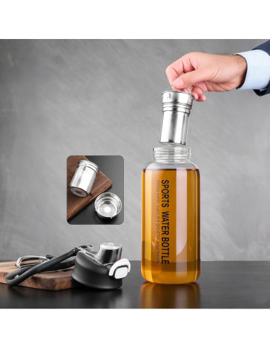 Botella de Té de Vidrio Borosilicatado HOYUANSU 750ML