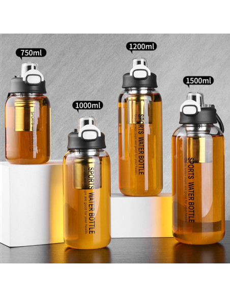 Botella de Té de Vidrio Borosilicatado HOYUANSU 750ML