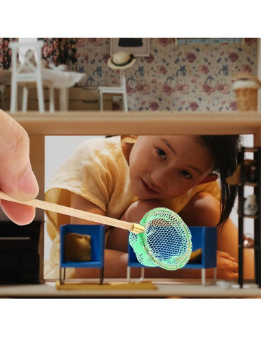 Juego de Caña de Pesca Miniatura y Red Toddmomy Azul-Cielo