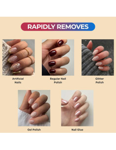 Removedor de Esmalte de Uñas Acetona 100% Pura C Nailcare 236.6 ml 2