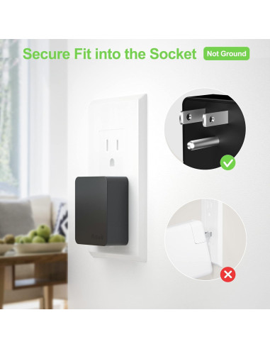 Cargador de pared USB Nekmit Slim 2 Puertos 12W Negro