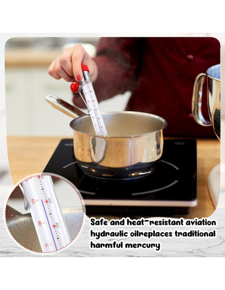 Termómetro de Caramelo Photect 2 Pcs con Clip 20.5 cm