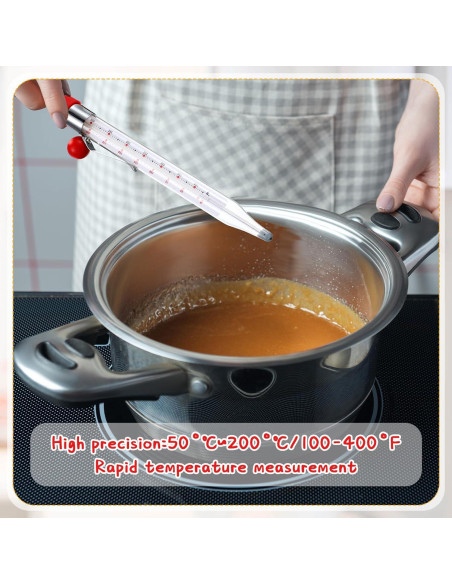 Termómetro de Caramelo Photect 2 Pcs con Clip 20.5 cm