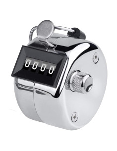 Contador Mecánico PHONEX - Clicker Manual 4 Dígitos Acero Inoxidable